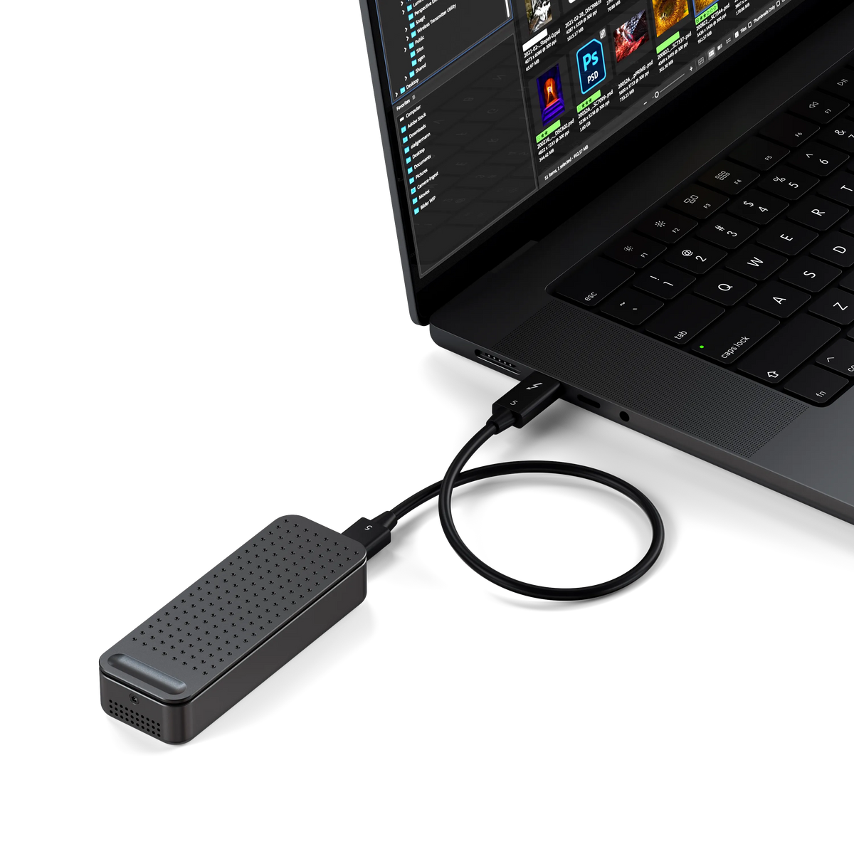 DotDisk™ 80Gbps SSD Enclosure Satechi Space Black