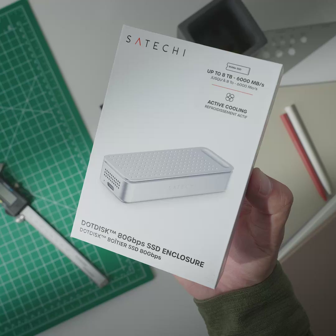 DotDisk™ 80Gbps SSD Enclosure Satechi Satechi Silver