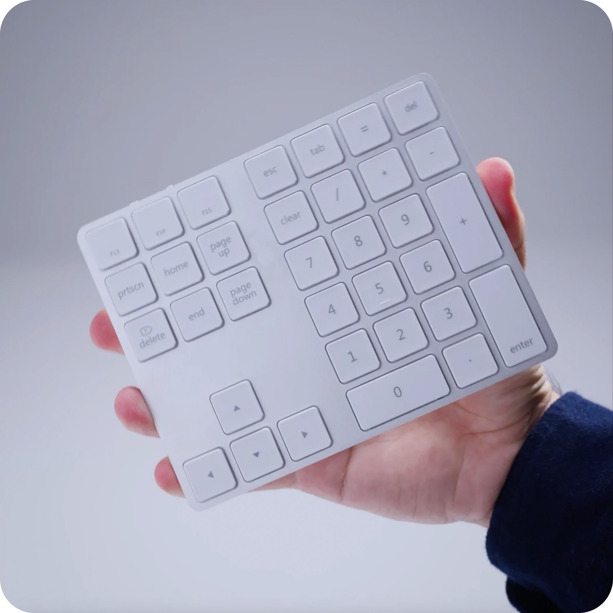 Bluetooth Extended Keypad Keypads Satechi Silver