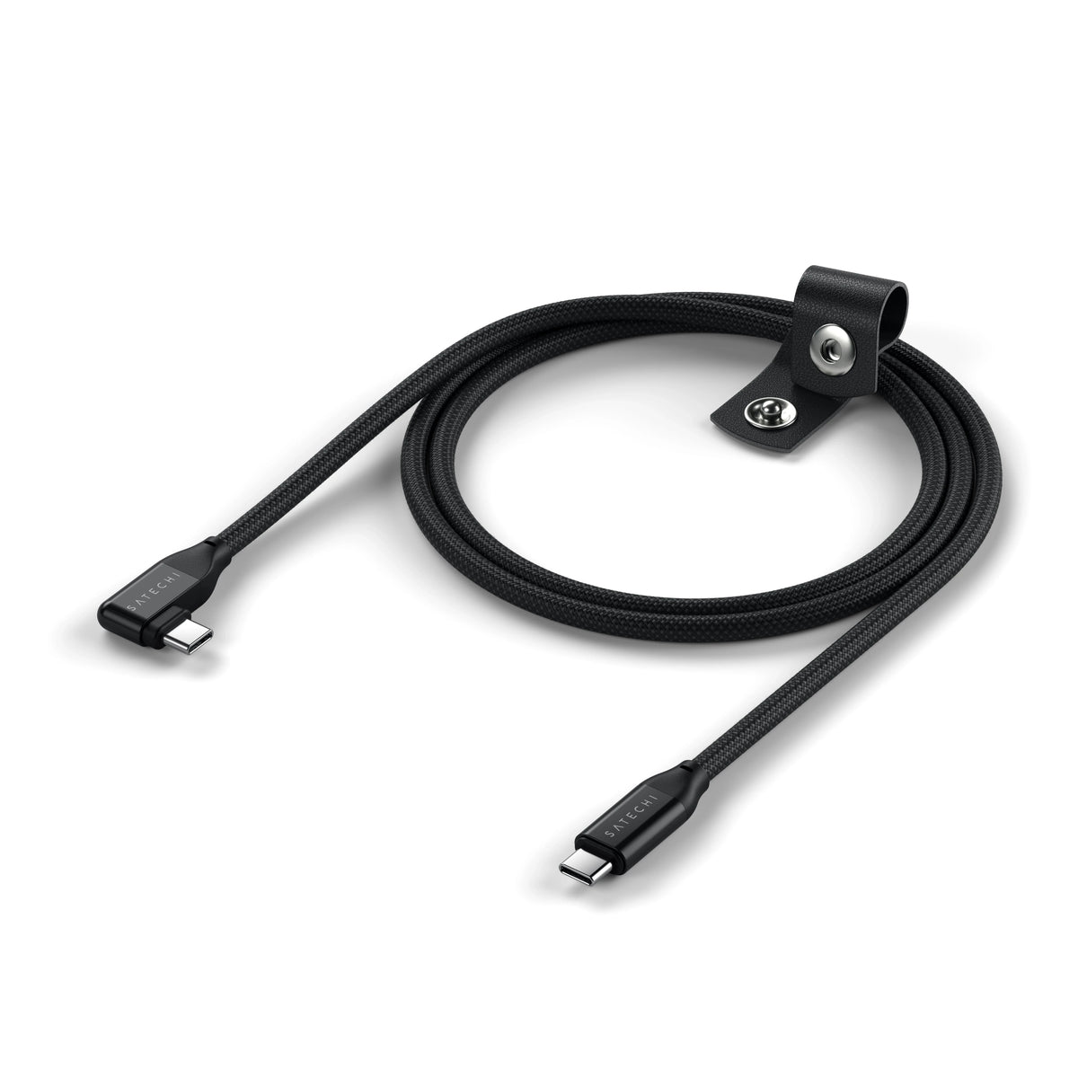 Right-Angle USB-C to USB-C Data and Charge Cable (1m)