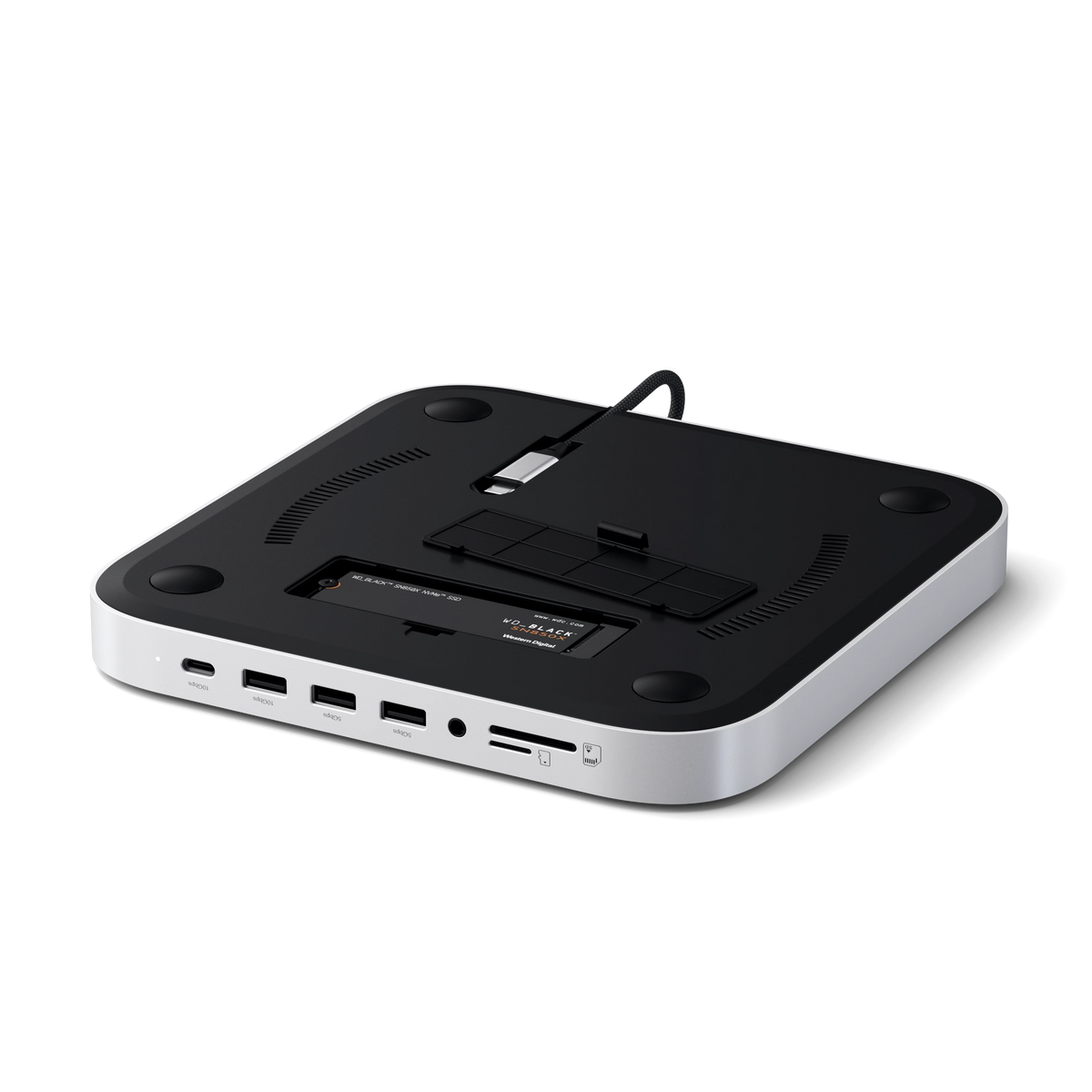 Support et concentrateur pour Mac Mini / Studio avec boîtier SSD NVMe