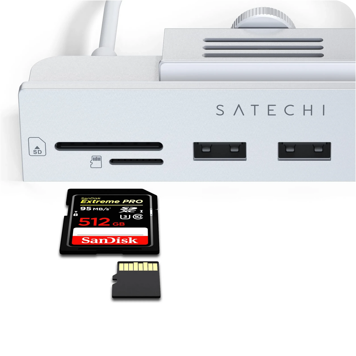 USB-C Clamp Hub for 24-inch iMac Hubs Satechi Silver