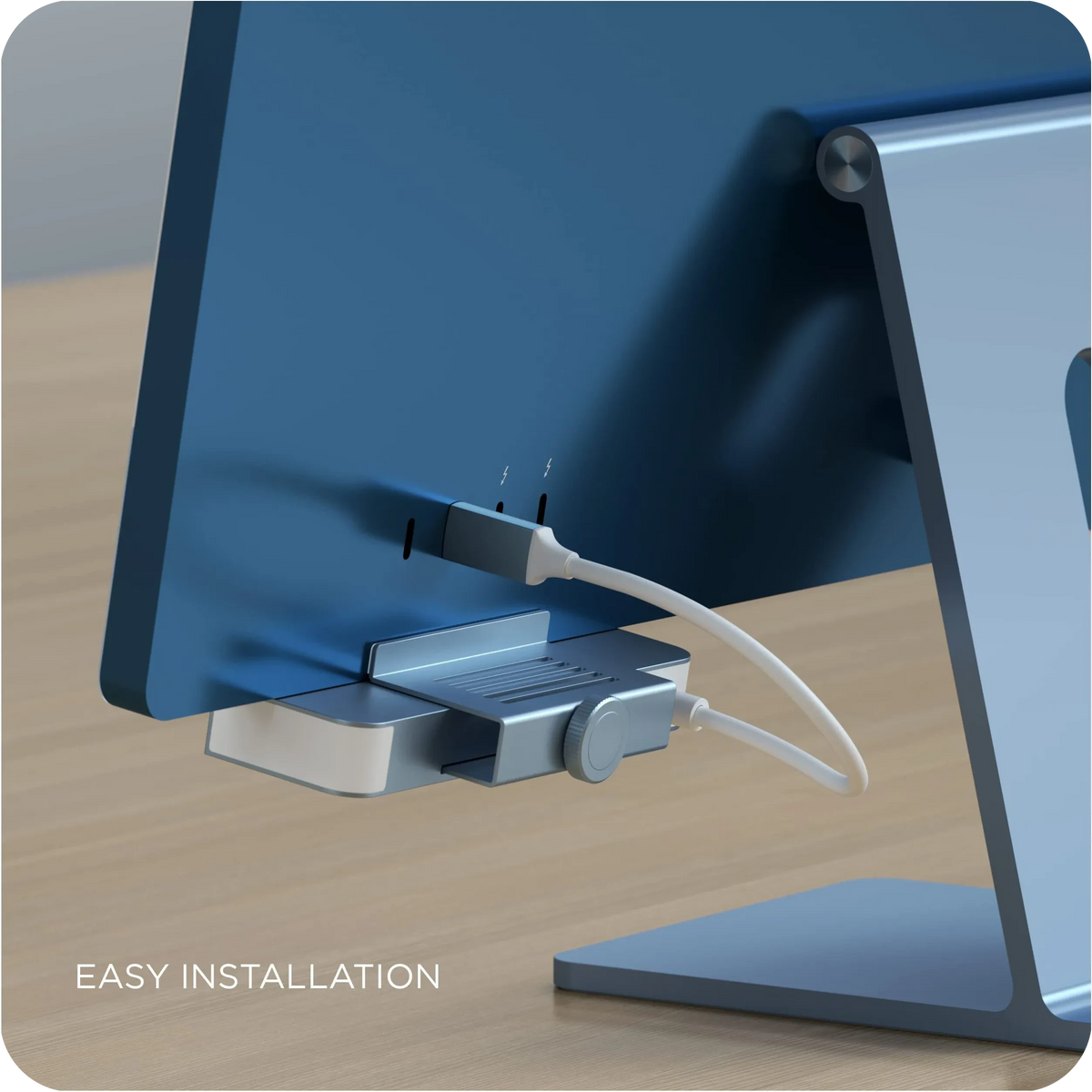 USB-C Clamp Hub for 24-inch iMac Hubs Satechi Blue