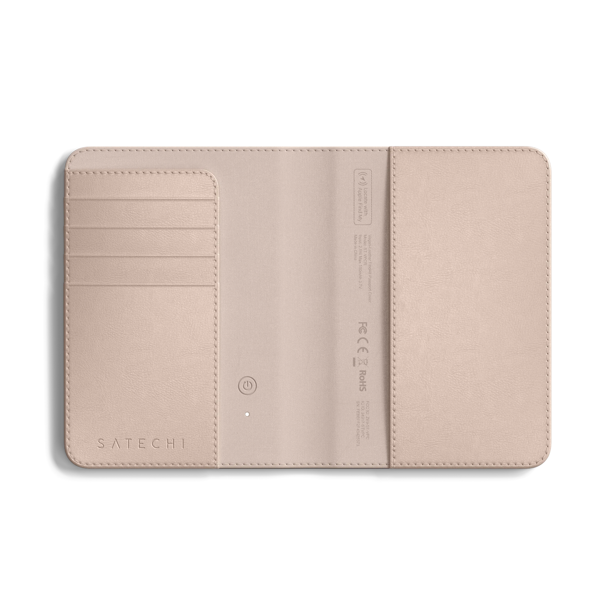 Vegan-Leather FindAll™ Passport Cover Satechi Desert Rose