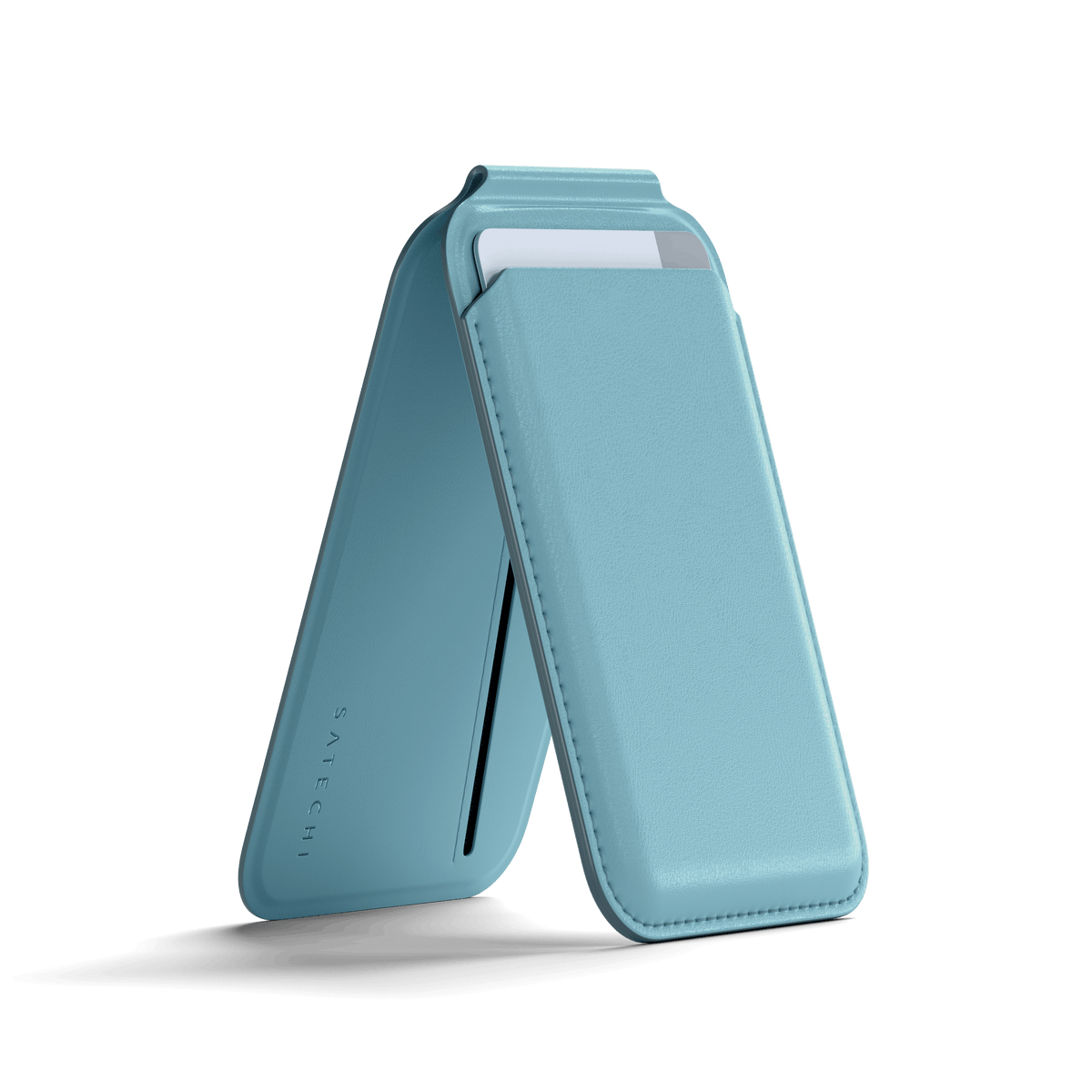 Vegan-Leather Magnetic Wallet Stand Satechi Light Blue #group_light_blue