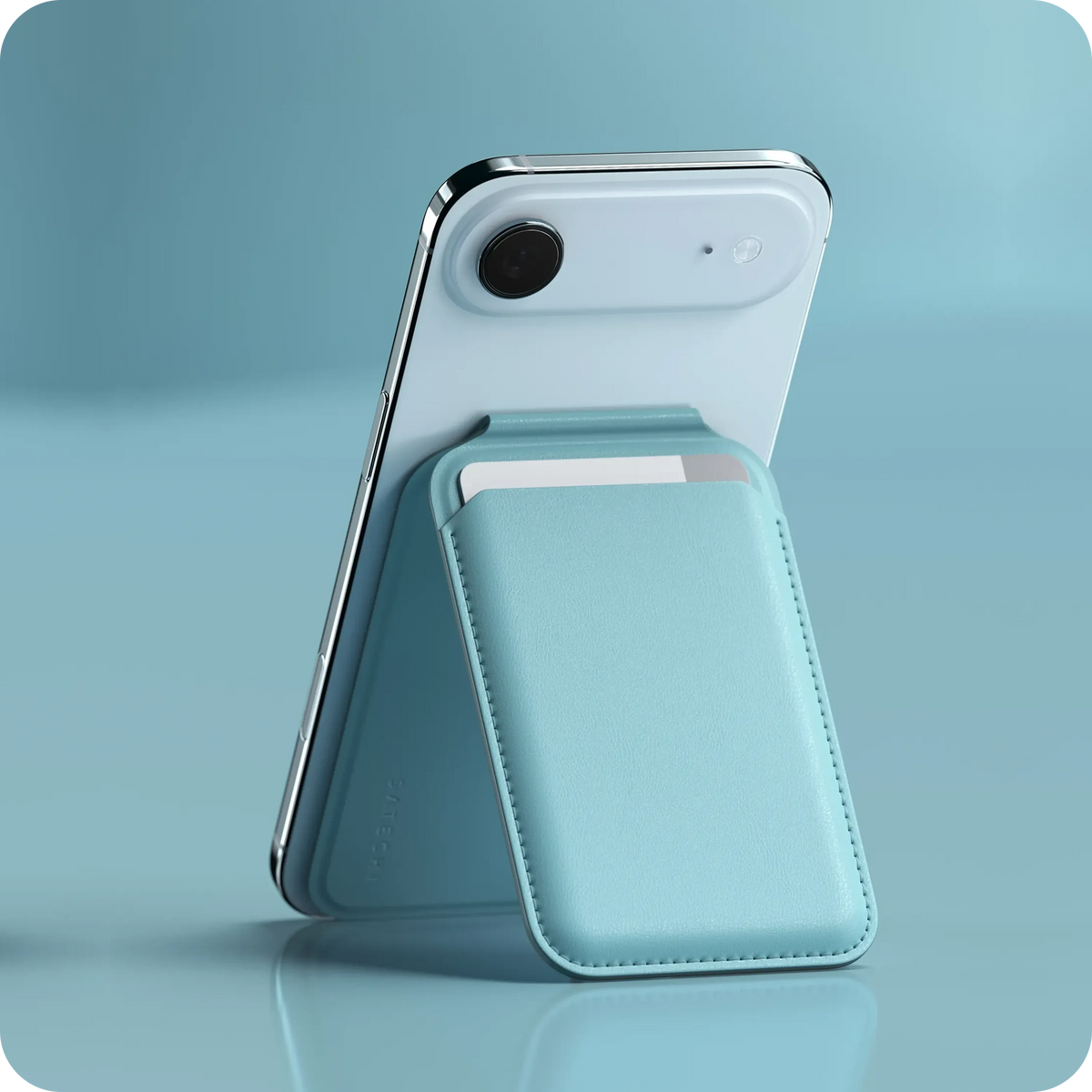 Vegan-Leather Magnetic Wallet Stand Satechi Light Blue #group_light_blue