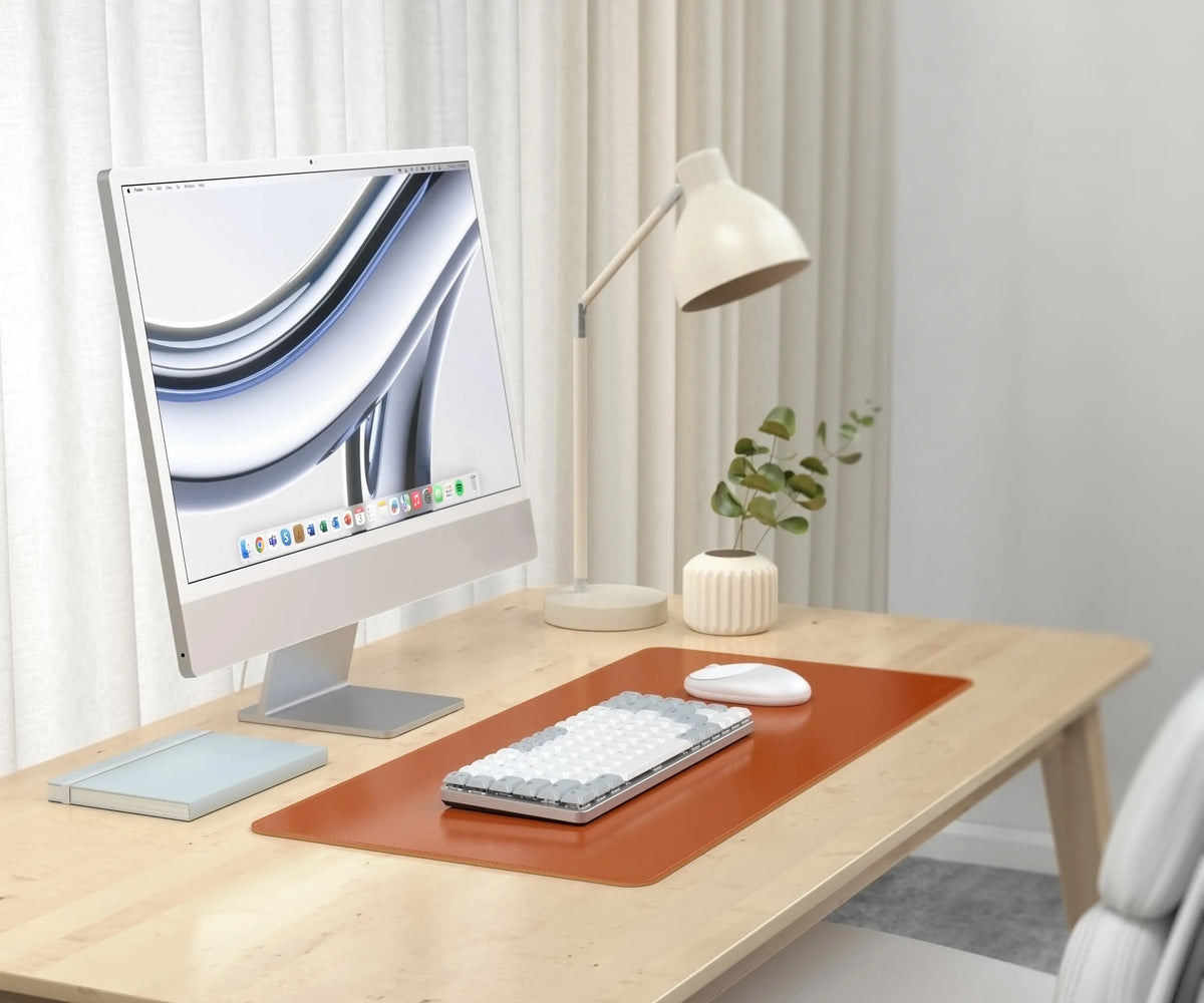 Vegan-Leather Premium Desk Mat Satechi Brown