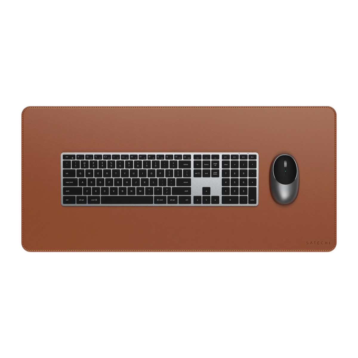 Vegan-Leather Premium Desk Mat Satechi Brown