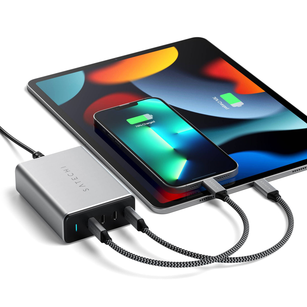 165W USB-C 4-Port PD GaN Charger Satechi UK