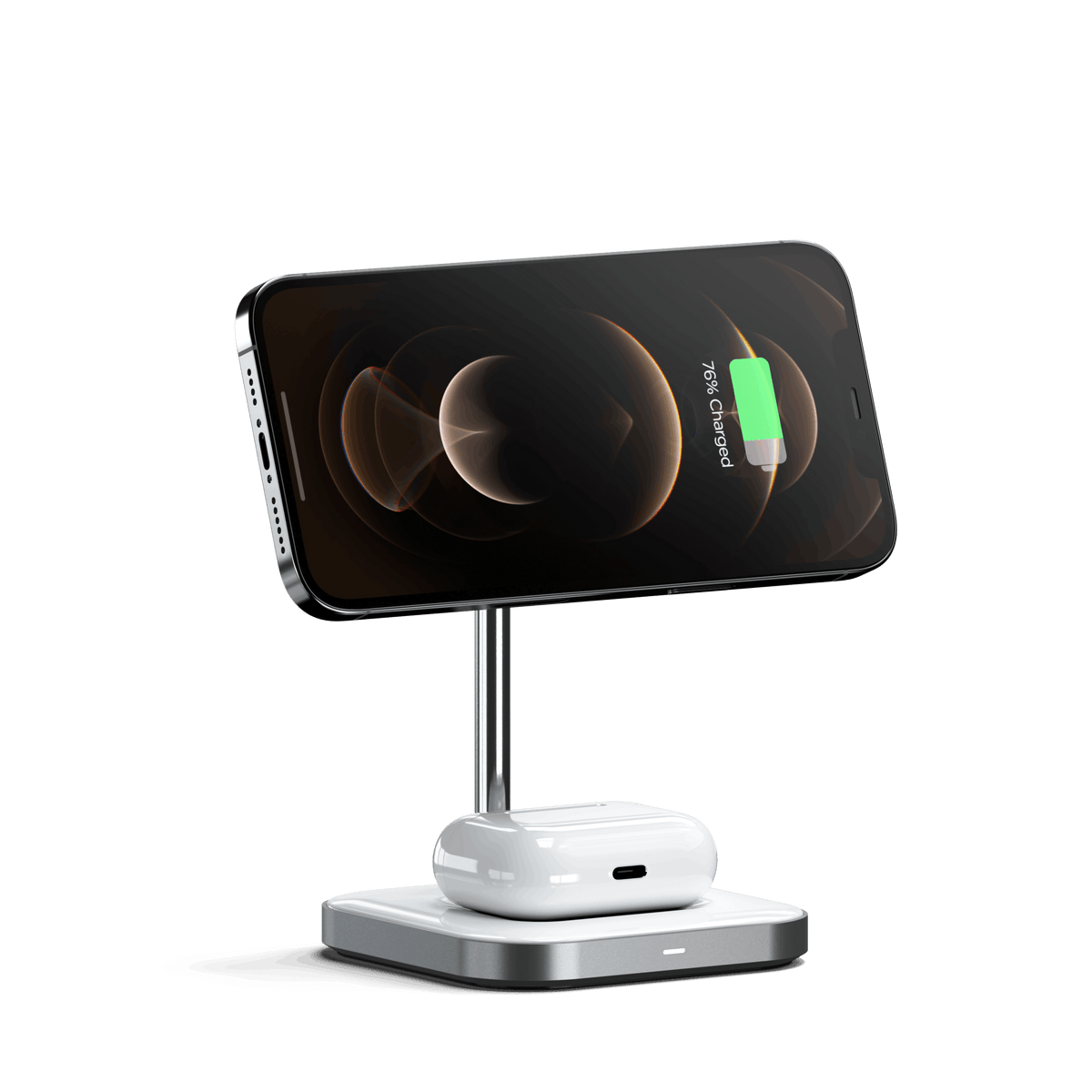 Aluminum 2-in-1 Magnetic Wireless Charging Stand Wireless Chargers Satechi