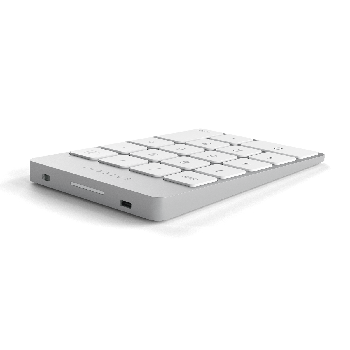 Aluminum Slim Rechargeable Bluetooth Keypad Satechi Silver 