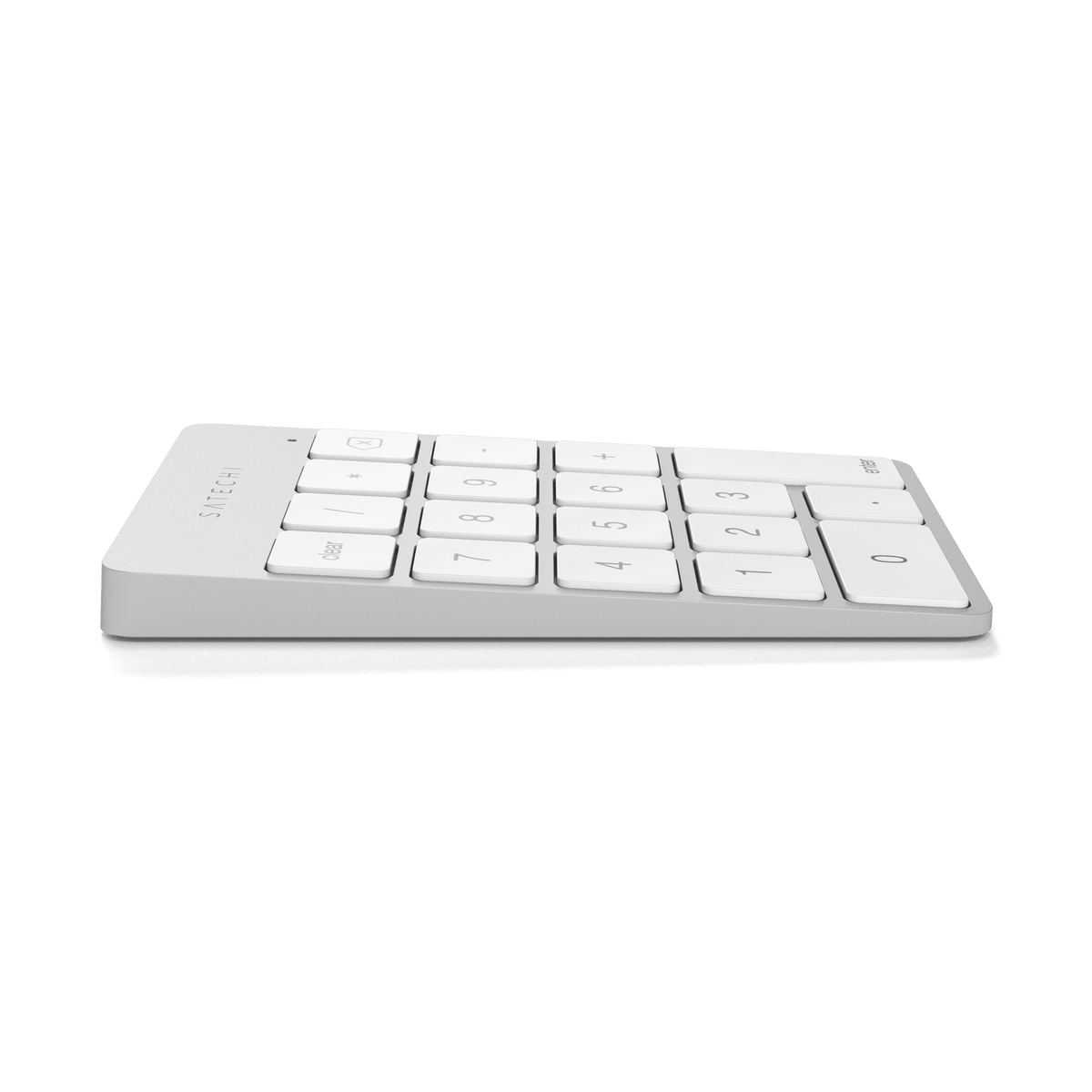 Aluminum Slim Rechargeable Bluetooth Keypad Satechi Silver 