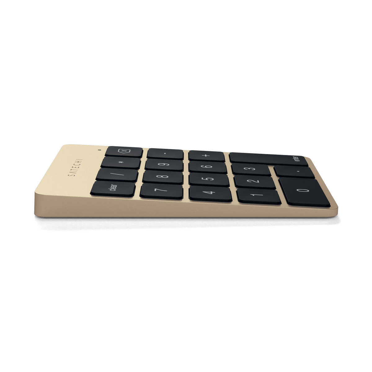 Aluminum Slim Rechargeable Bluetooth Keypad Satechi Gold