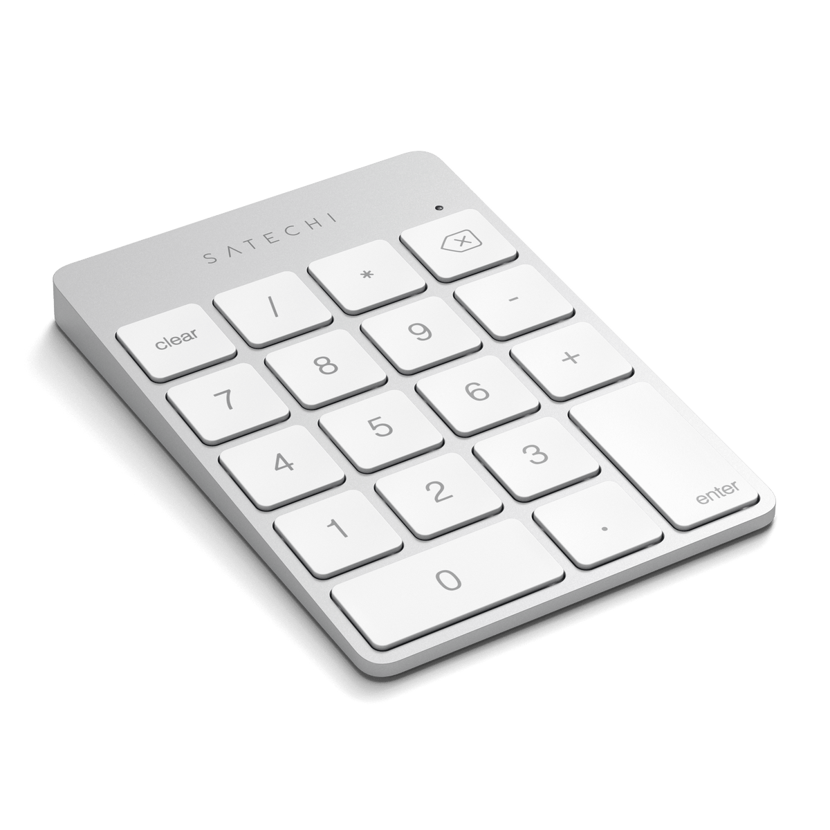 Aluminum Slim Rechargeable Bluetooth Keypad Satechi Silver 