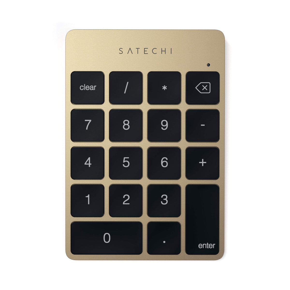 Aluminum Slim Rechargeable Bluetooth Keypad Satechi Gold