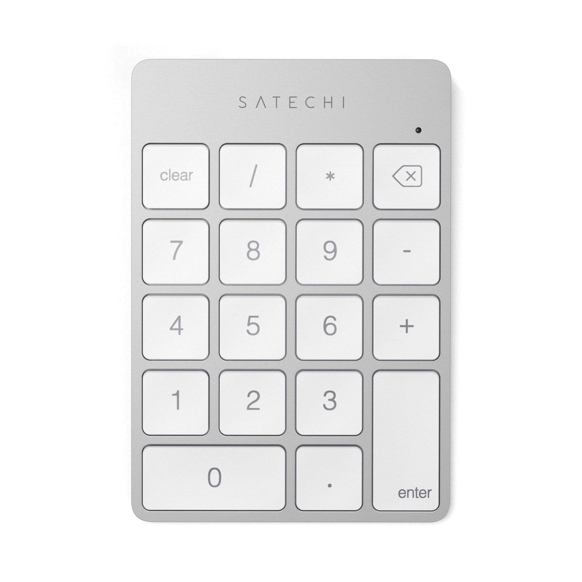 Aluminum Slim Rechargeable Bluetooth Keypad Satechi Silver