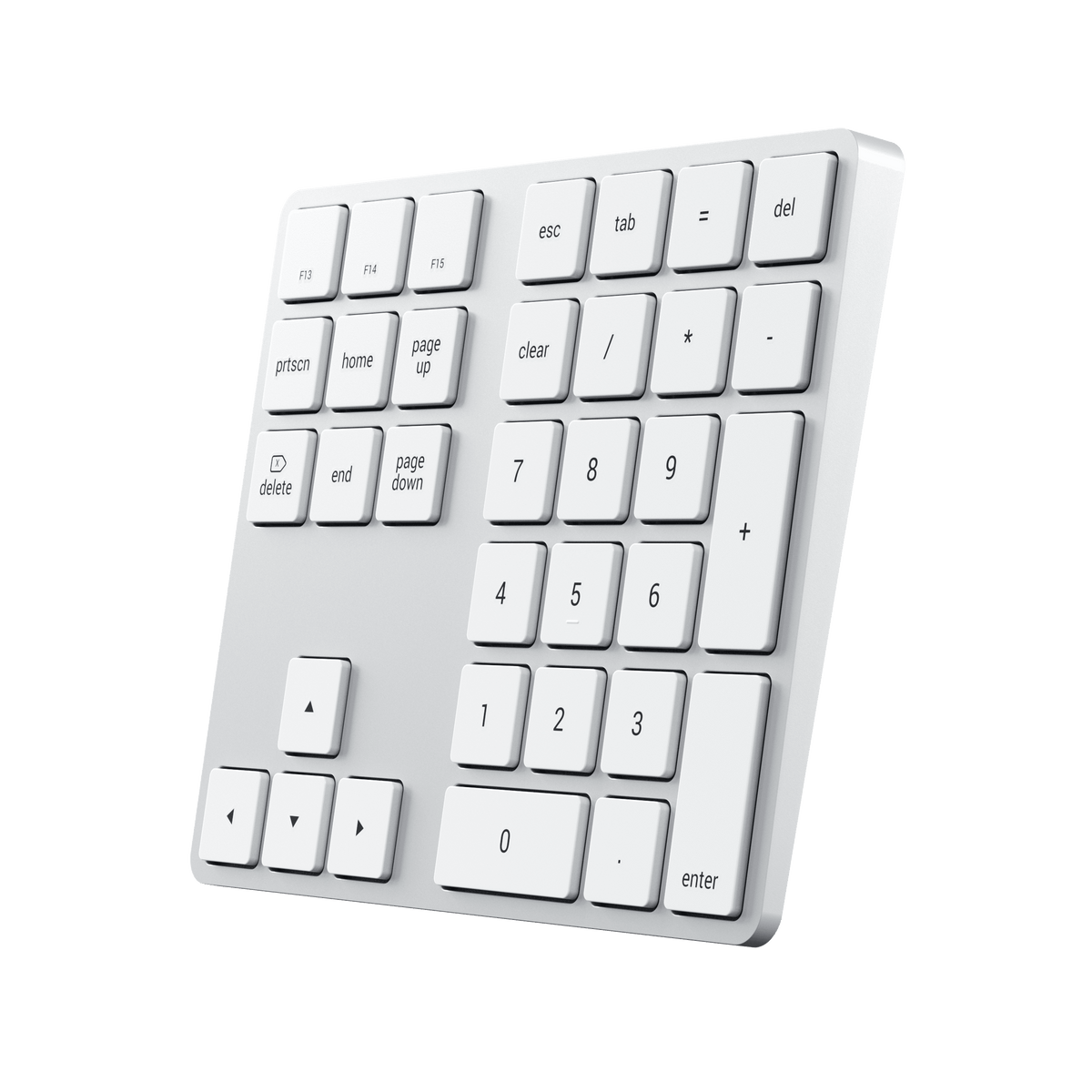 Bluetooth Extended Keypad Keypads Satechi Silver