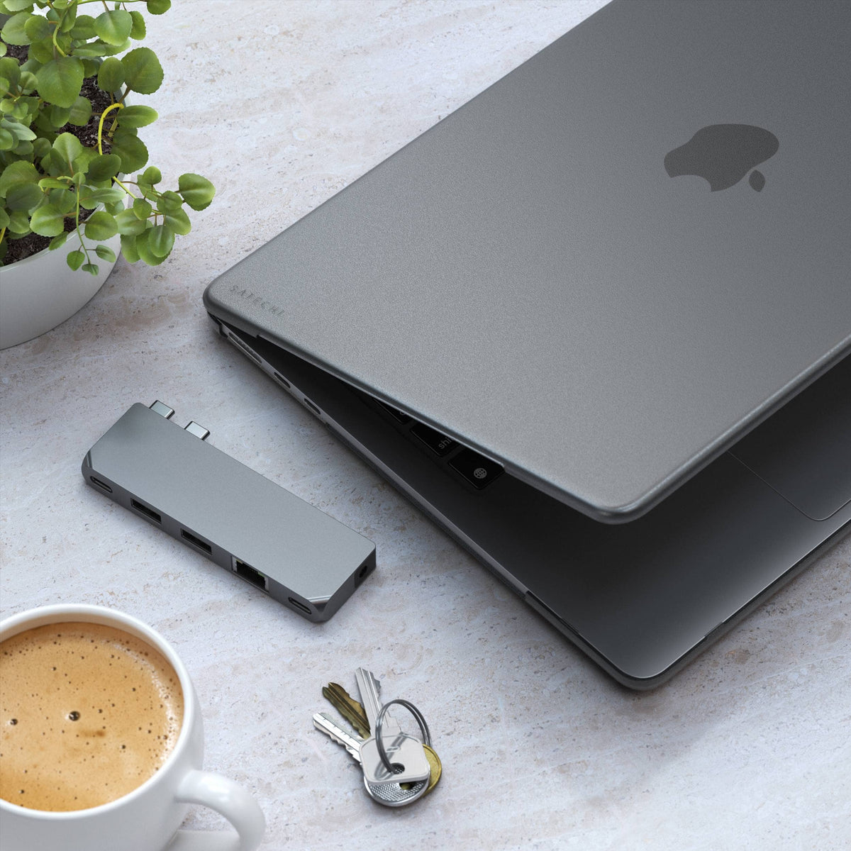 Eco-Hardshell Case for MacBook Air M2 Accessories Satechi Dark