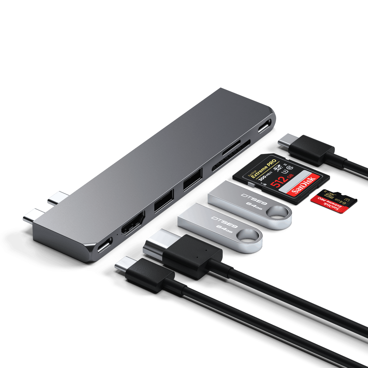 Pro Hub Slim Satechi Space Gray