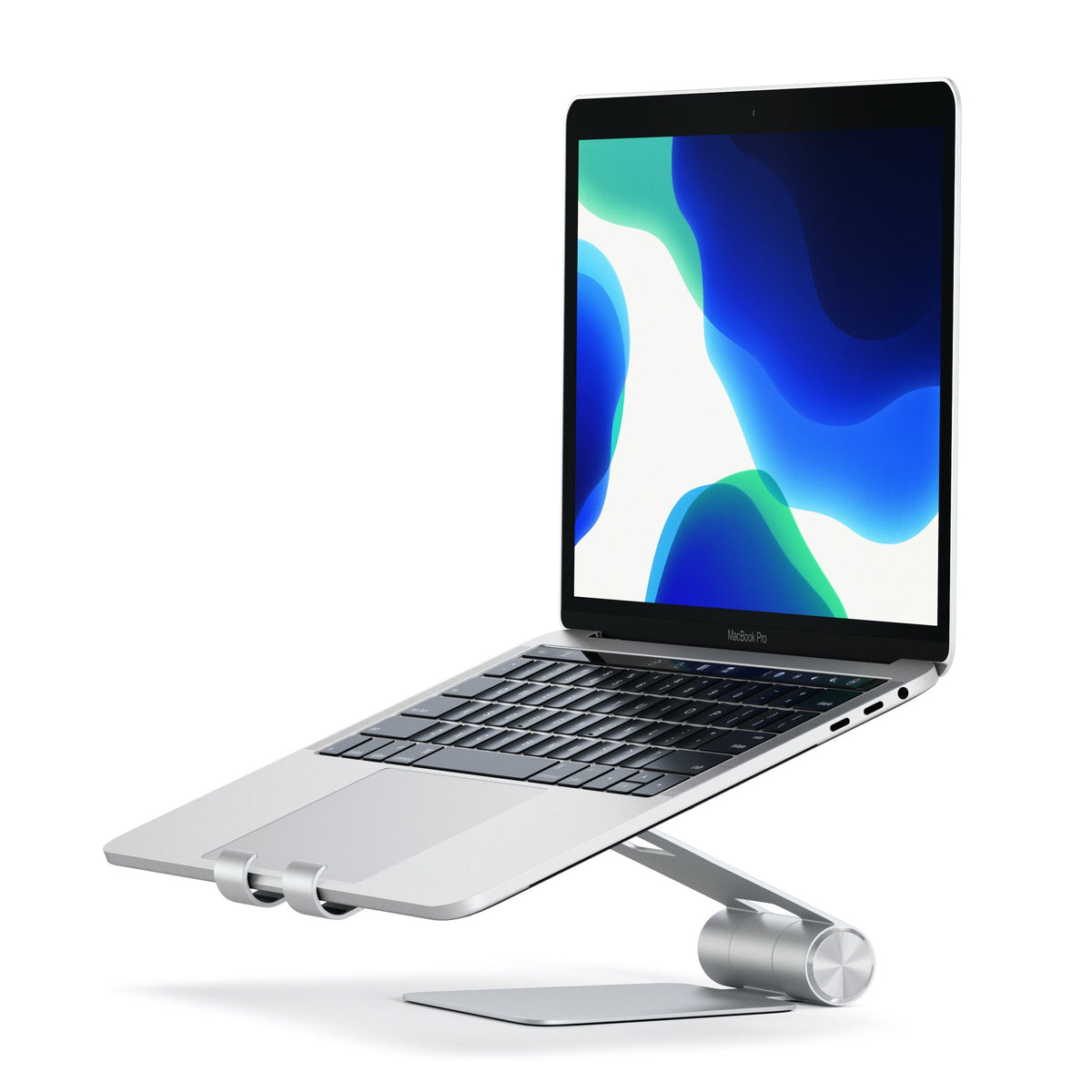 R1 Aluminum Hinge Holder Foldable Stand Mobile/ Tablet Satechi Silver