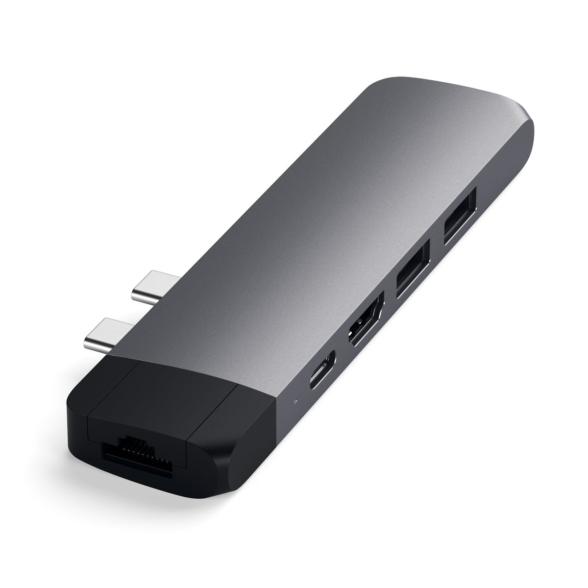 Type-C Pro Hub Adapter with Ethernet Hubs & Adapters ### Hubs Satechi Space Gray