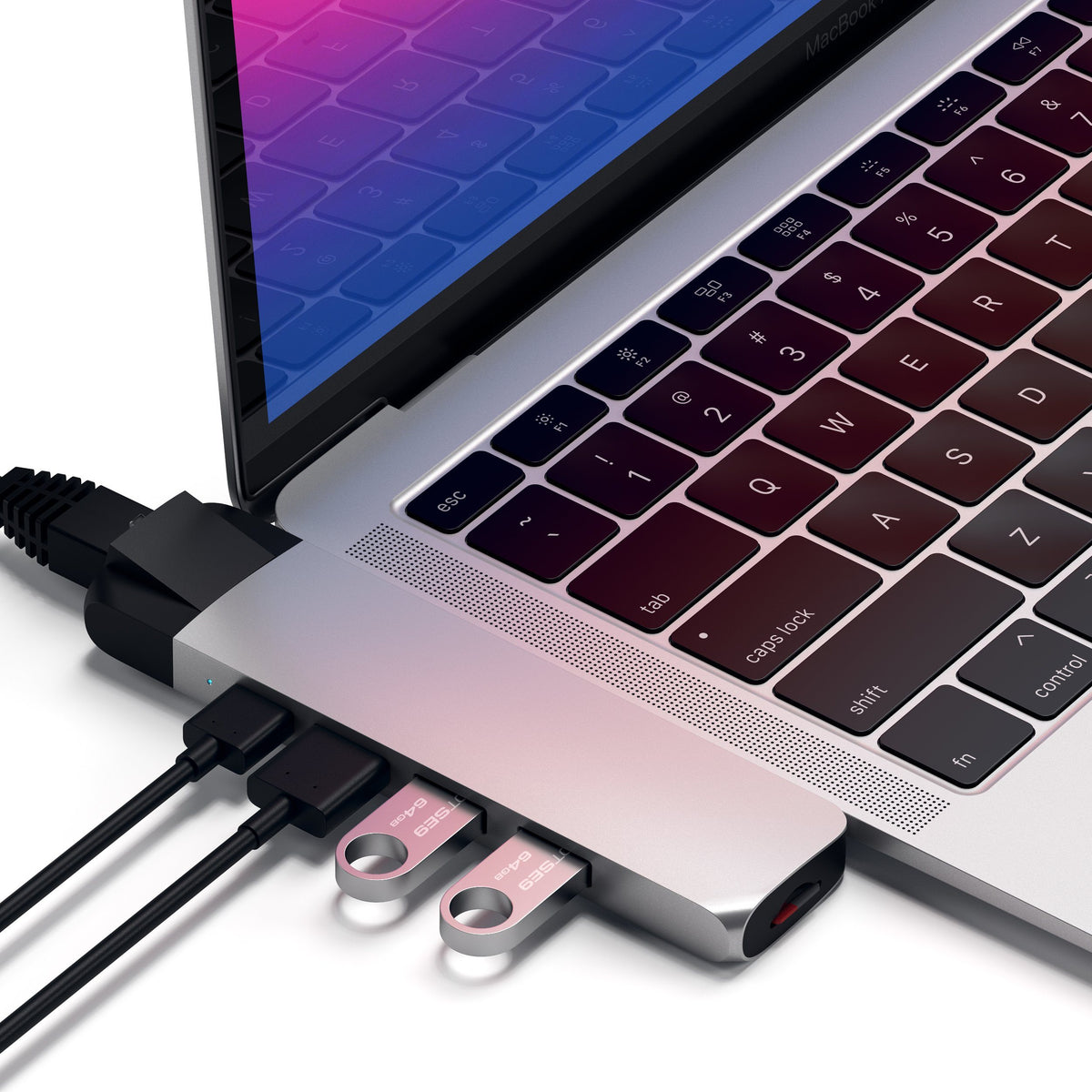 Type-C Pro Hub Adapter with Ethernet Hubs & Adapters ### Hubs Satechi Silver