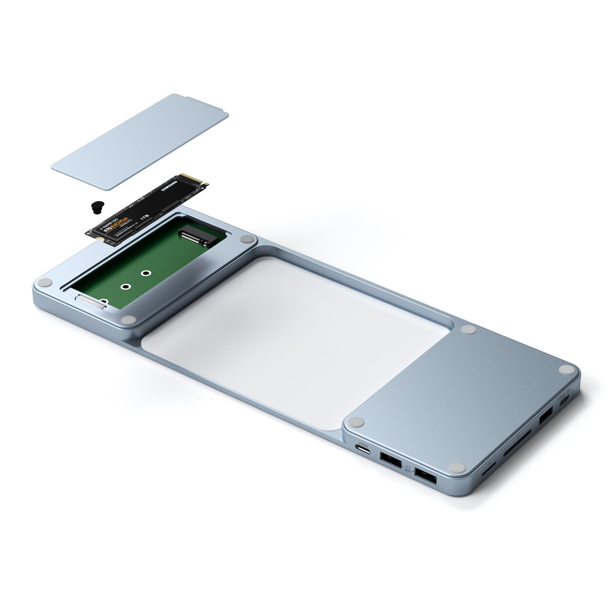 USB-C Slim Dock for 24” iMac Hubs Satechi Blue
